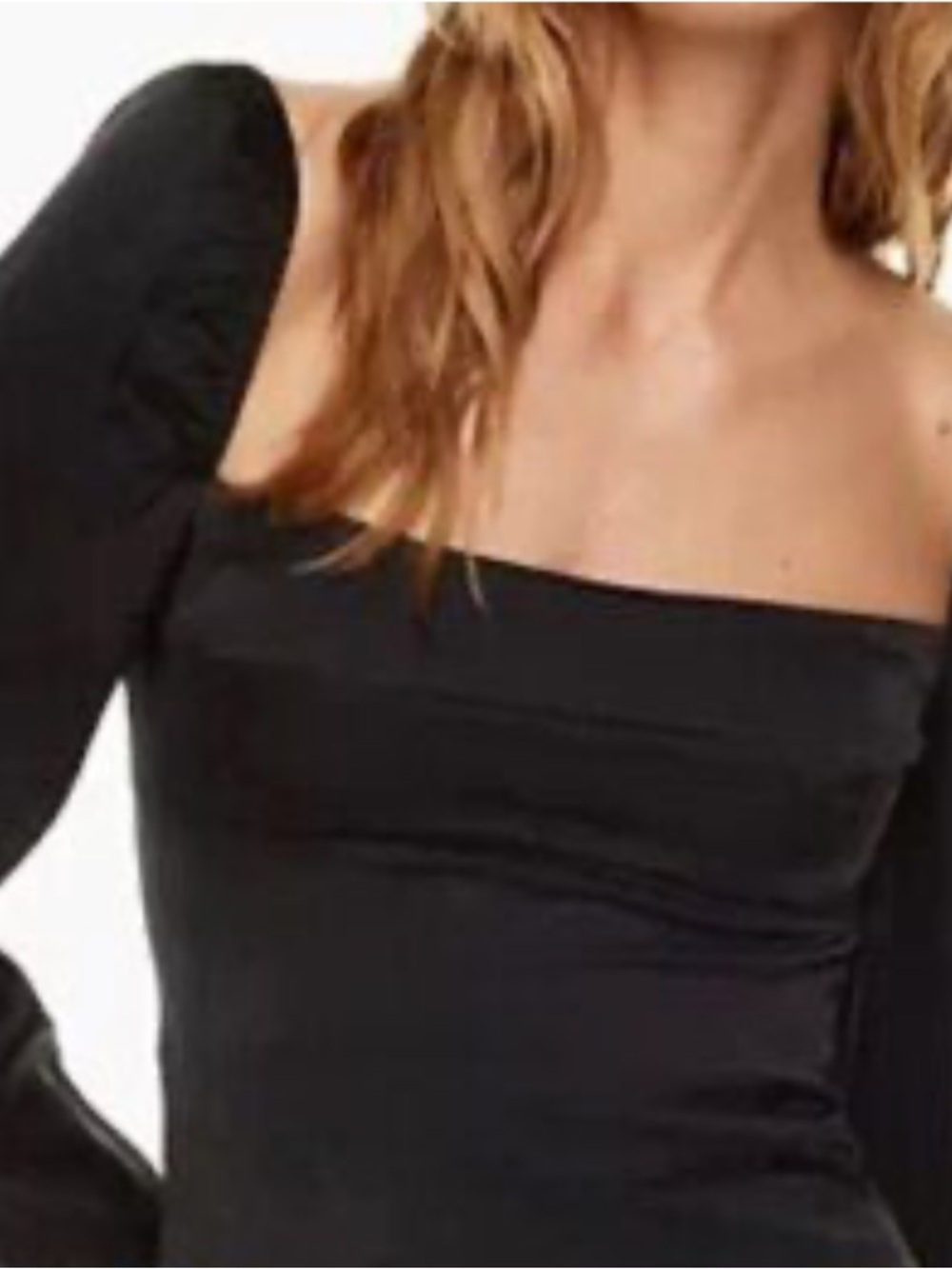 Wilfred Black Smocked Crop Top